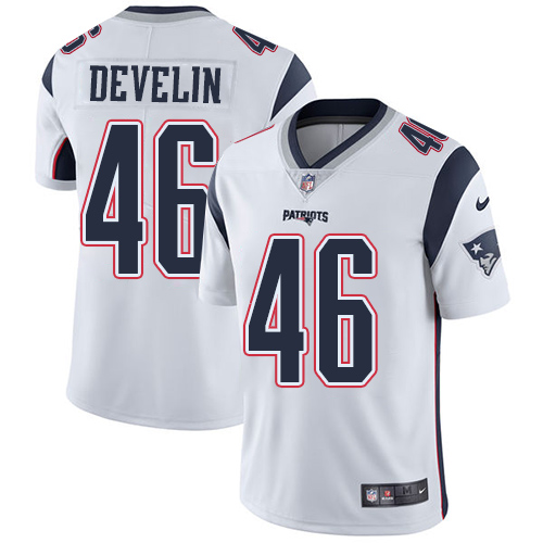 New England Patriots #46 James Develin White Men's Stitched Vapor Untouchable Limited Jersey Men's cheap jerseys for sale - CheapJerseys.Shop