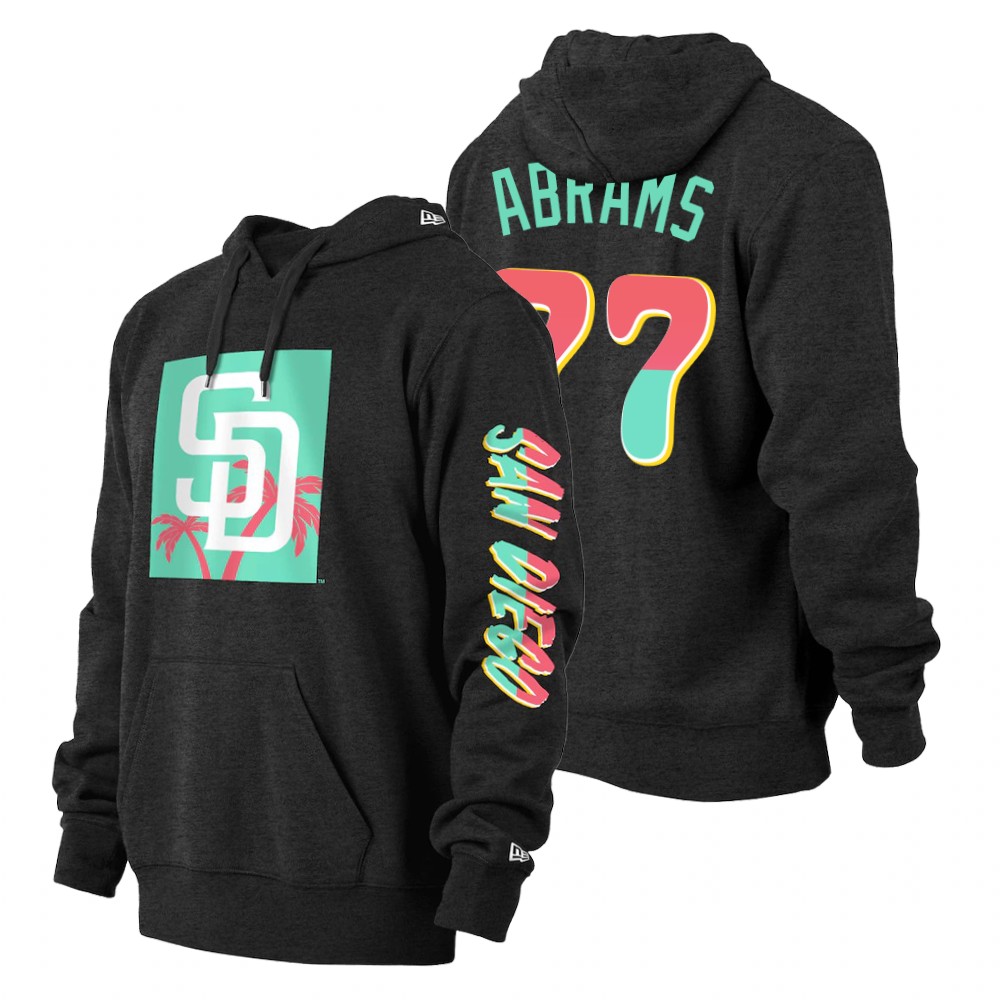 San Diego Padres #27 Matt Beaty Men's 2022 City Connect Hoodie - Black cheap jerseys for sale - CheapJerseys.Shop