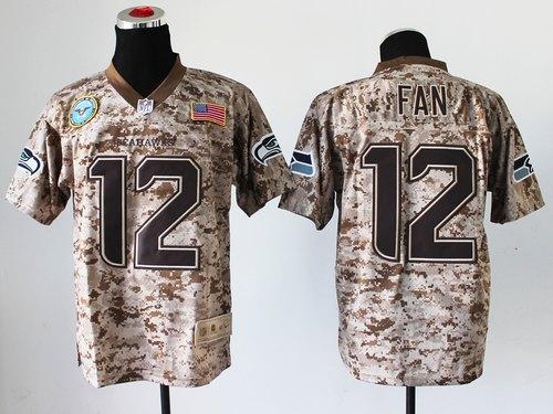 Seahawks #12 Fan Camo Men's Stitched New Elite USMC Jersey cheap jerseys for sale - CheapJerseys.Shop