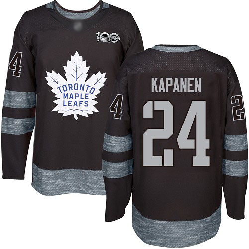Maple Toronto Maple Leafs #24 Kasperi Kapanen Black 1917-2017 100th Anniversary Stitched Jersey Men's cheap jerseys for sale - CheapJerseys.Shop