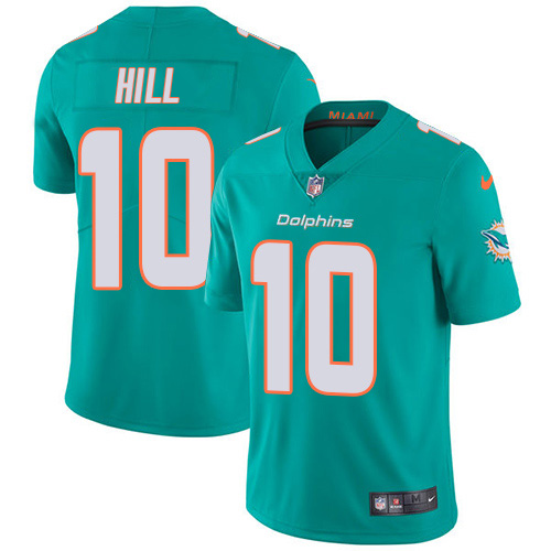 Dolphins #10 Tyreek Hill Aqua Green Team Color Men's Stitched Vapor Untouchable Limited Jersey cheap jerseys for sale - CheapJerseys.Shop
