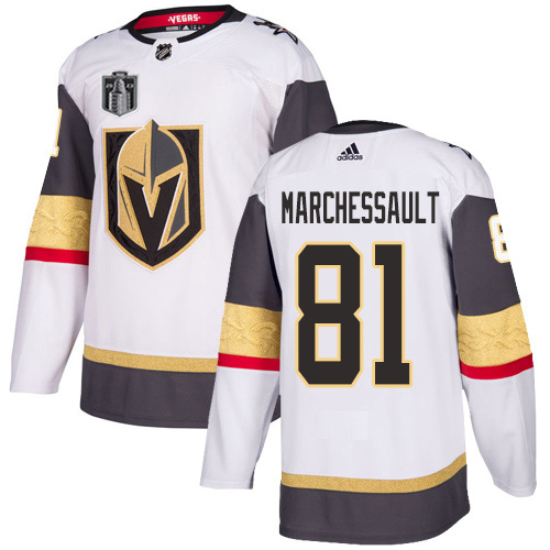Golden Knights #81 Jonathan Marchessault White Road Youth 2023 Stanley Cup Final Patch Authentic Stitched Jersey cheap jerseys for sale - CheapJerseys.Shop