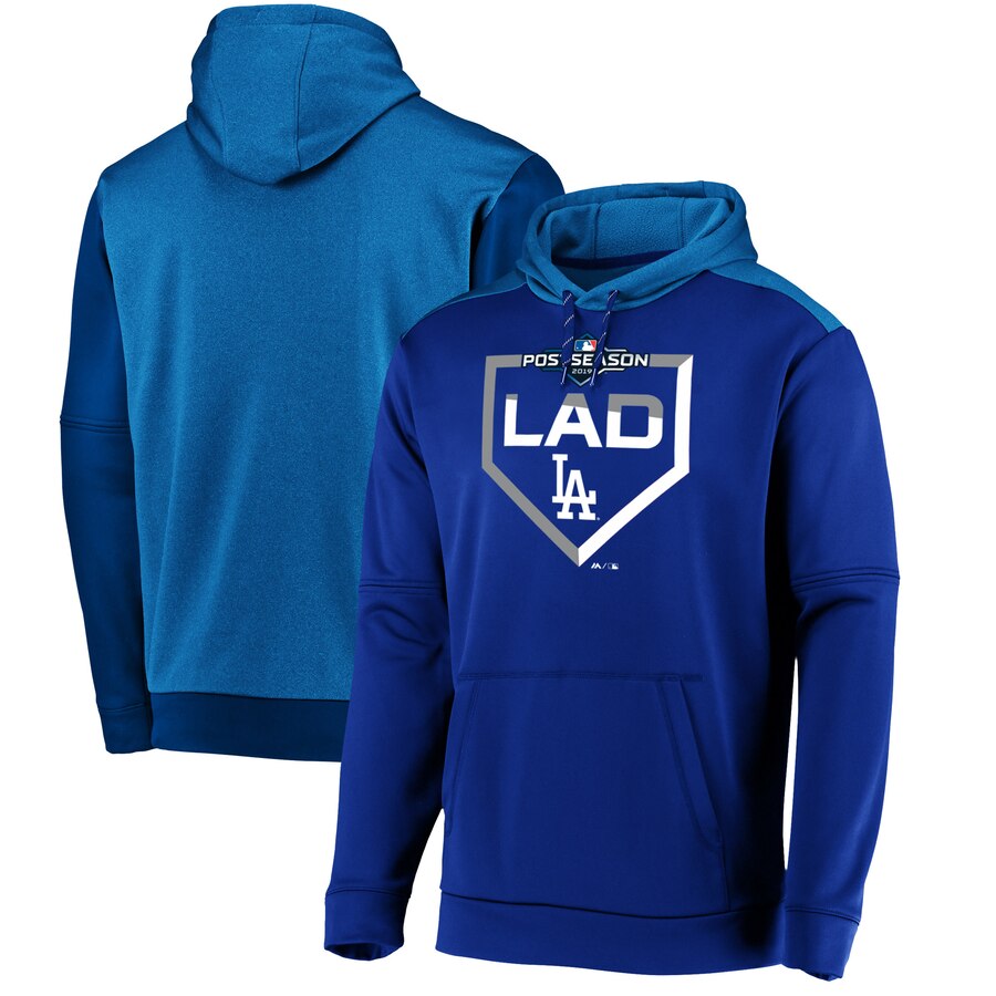 Los Angeles Dodgers Majestic 2019 Postseason Dugout Authentic Pullover Hoodie Royal cheap jerseys for sale - CheapJerseys.Shop