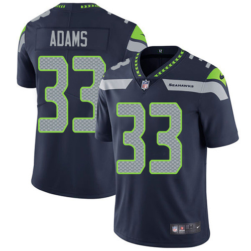 Seahawks #33 Jamal Adams Steel Blue Team Color Men's Stitched Vapor Untouchable Limited Jersey cheap jerseys for sale - CheapJerseys.Shop