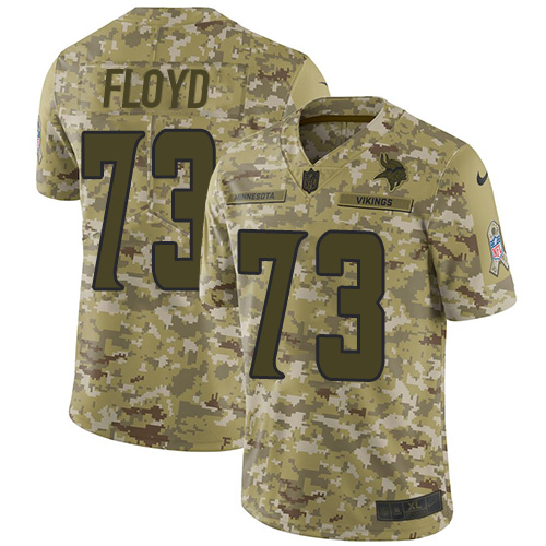 Minnesota Vikings #73 Sharrif Floyd Camo Men's Stitched Limited 2018 Salute To Service Jersey Men's cheap jerseys for sale - CheapJerseys.Shop