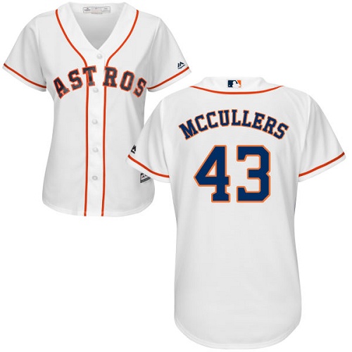 Houston Astros #43 Lance McCullers White Home Women's Stitched Jersey Womens cheap jerseys for sale - CheapJerseys.Shop