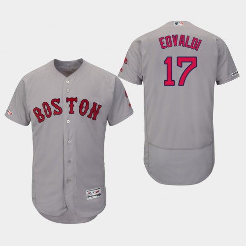 Boston Red Sox #17 Nathan Eovaldi Grey Flexbase Authentic Collection Stitched Jersey Men's cheap jerseys for sale - CheapJerseys.Shop
