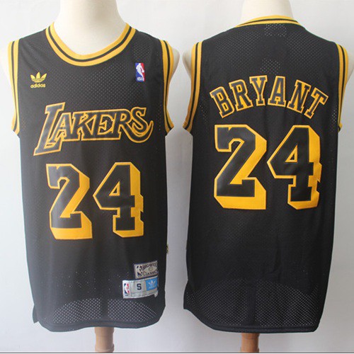 Los Angeles Lakers #24 Kobe Bryant Black Throwback Stitched Jersey Mens cheap jerseys for sale - CheapJerseys.Shop