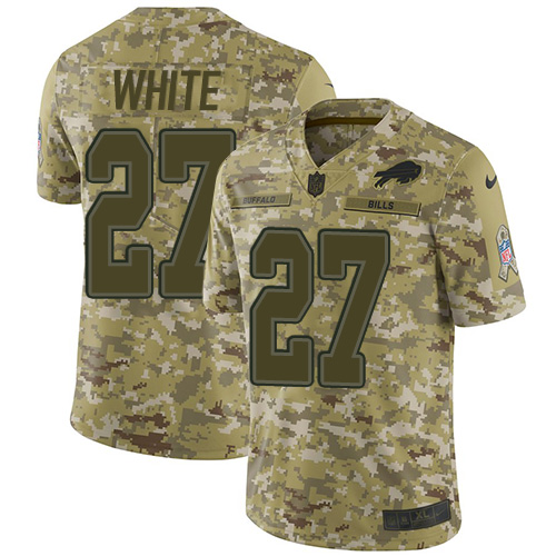 Bills #27 Tre'Davious White Camo Youth Stitched Limited 2018 Salute To Service Jersey cheap jerseys for sale - CheapJerseys.Shop