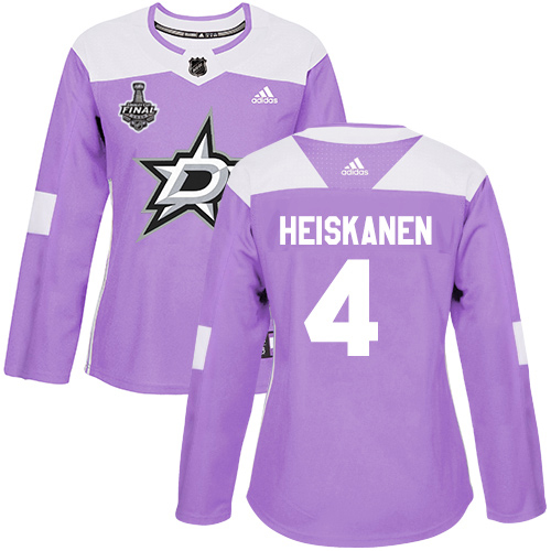 Dallas Stars #4 Miro Heiskanen Purple Authentic Fights Cancer Women's 2020 Stanley Cup Final Stitched Jersey Womens cheap jerseys for sale - CheapJerseys.Shop