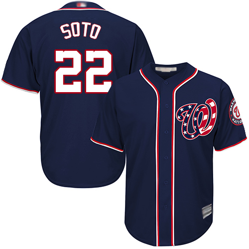 Washington Nationals #22 Juan Soto Blue Cool Base Stitched Youth Jersey Youth cheap jerseys for sale - CheapJerseys.Shop