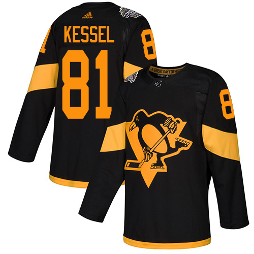 Pittsburgh Penguins #81 Phil Kessel Black Authentic 2019 Stadium Series Stitched Jersey Men's cheap jerseys for sale - CheapJerseys.Shop