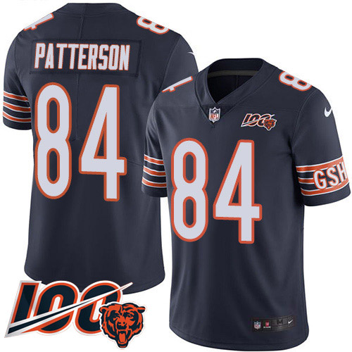 Chicago Bears #84 Cordarrelle Patterson Navy Blue Team Color Men's Stitched 100th Season Vapor Untouchable Limited Jersey Men's cheap jerseys for sale - CheapJerseys.Shop