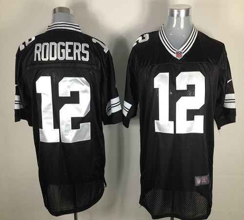 Packers #12 Aaron Rodgers Black Shadow Men's Stitched Elite Jersey cheap jerseys for sale - CheapJerseys.Shop