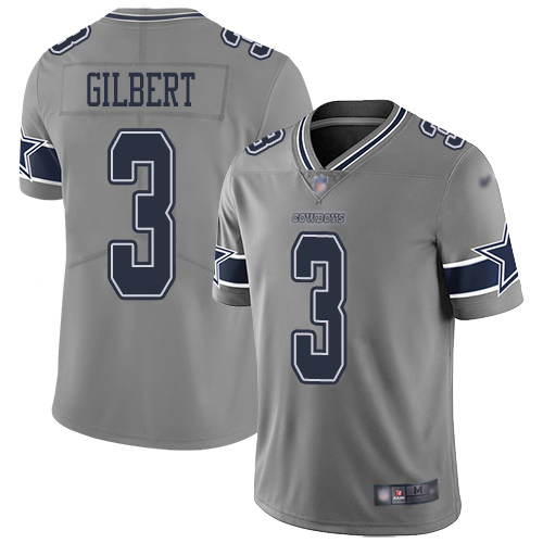 Dallas Cowboys #3 Garrett Gilbert Gray Youth Stitched Limited Inverted Legend Jersey Youth cheap jerseys for sale - CheapJerseys.Shop