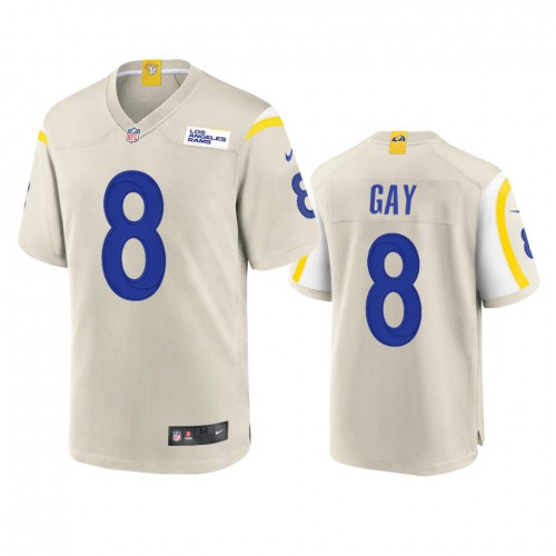Los Angeles Los Angeles Rams #8 Matt Gay Men's Game Jersey - Bone Men's cheap jerseys for sale - CheapJerseys.Shop
