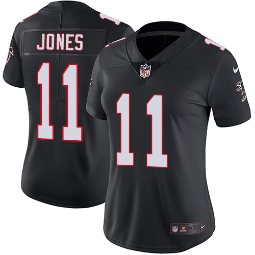Atlanta Falcons #11 Julio Jones Black Alternate Women's Stitched Vapor Untouchable Limited Jersey Womens cheap jerseys for sale - CheapJerseys.Shop
