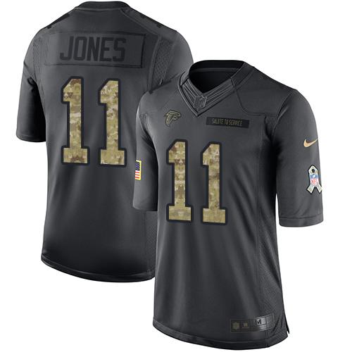 Atlanta Falcons #11 Julio Jones Black Men's Stitched Limited 2016 Salute To Service Jersey Men's cheap jerseys for sale - CheapJerseys.Shop