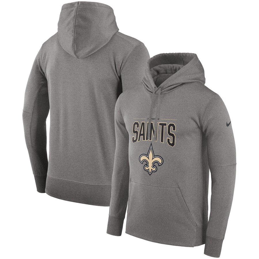 New Orleans Saints Sideline Property Of Performance Pullover Hoodie Gray cheap jerseys for sale - CheapJerseys.Shop
