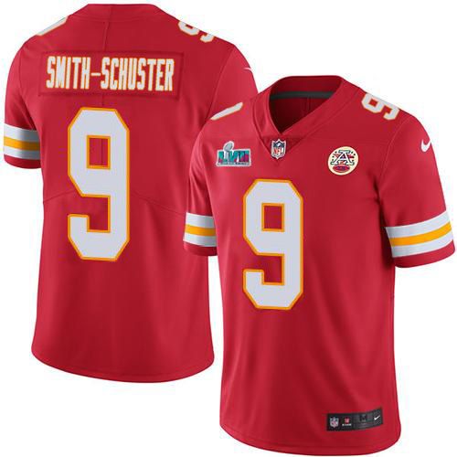Chiefs #9 JuJu Smith-Schuster Red Team Color Super Bowl LVII Patch Youth Stitched Vapor Untouchable Limited Jersey cheap jerseys for sale - CheapJerseys.Shop