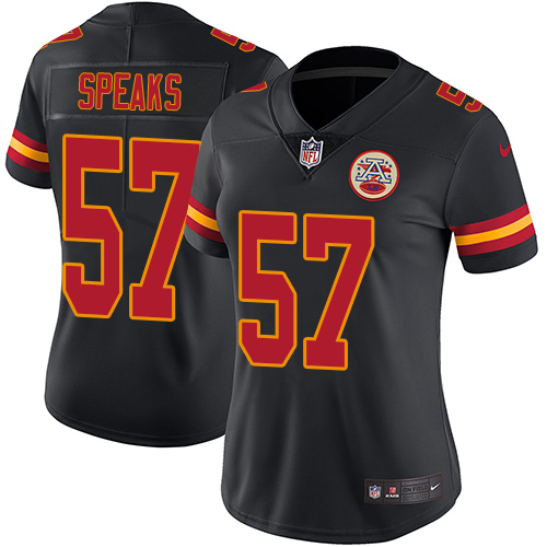 Kansas City Chiefs #57 Breeland Speaks Black Women's Stitched Limited Rush Jersey Womens cheap jerseys for sale - CheapJerseys.Shop