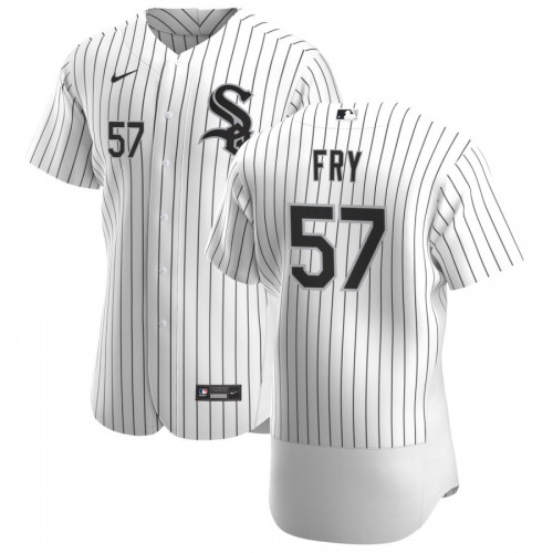 Chicago Chicago White Sox #57 Jace Fry Men's White Home 2020 Authentic Player Jersey Men's cheap jerseys for sale - CheapJerseys.Shop