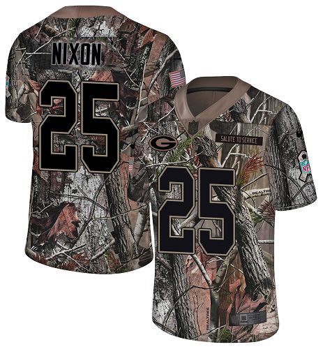Packers #25 Keisean Nixon Camo Men's Stitched Limited Rush Realtree Jersey cheap jerseys for sale - CheapJerseys.Shop