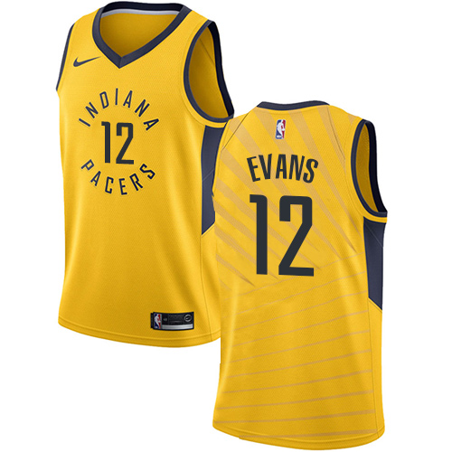 Indiana Pacers #12 Tyreke Evans Gold Swingman Statement Edition Jersey Mens cheap jerseys for sale - CheapJerseys.Shop