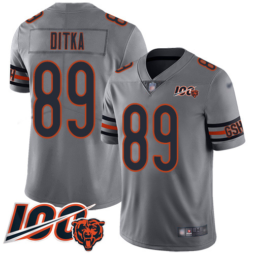 Bears #89 Mike Ditka Silver Youth Stitched Limited Inverted Legend 100th Season Jersey cheap jerseys for sale - CheapJerseys.Shop