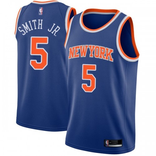 New York Knicks #5 Dennis Smith Jr Blue Youth Swingman Icon Edition Jersey Youth cheap jerseys for sale - CheapJerseys.Shop