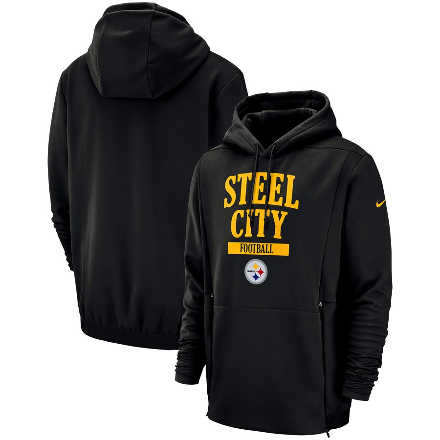 Pittsburgh Steelers Sideline Local Lockup Pullover Hoodie Black cheap jerseys for sale - CheapJerseys.Shop