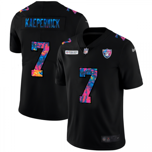 Las Vegas Las Vegas Raiders #7 Colin Kaepernick Men's Multi-Color Black 2020 Crucial Catch Vapor Untouchable Limited Jersey Men's cheap jerseys for sale - CheapJerseys.Shop