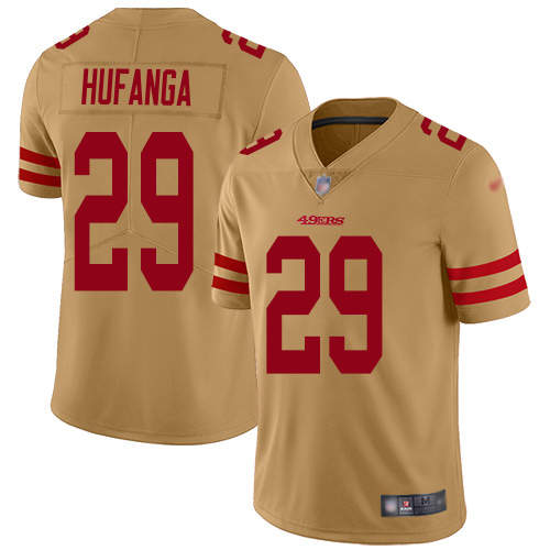 49ers #29 Talanoa Hufanga Gold Men's Stitched Limited Inverted Legend Jersey cheap jerseys for sale - CheapJerseys.Shop