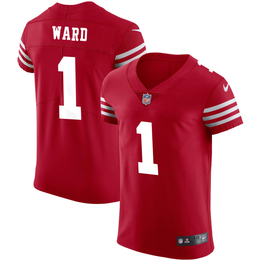 San Francisco 49ers #1 Jimmie Ward Scarlet Men's 2022-23 Authentic Stitched Vapor Untouchable Elite Jersey cheap jerseys for sale - CheapJerseys.Shop