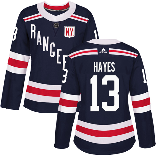 New York Rangers #13 Kevin Hayes Navy Blue Authentic 2018 Winter Classic Women's Stitched Jersey Womens cheap jerseys for sale - CheapJerseys.Shop