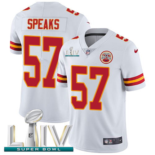 Kansas City Chiefs #57 Breeland Speaks White Super Bowl LIV 2020 Men's Stitched Vapor Untouchable Limited Jersey Men's cheap jerseys for sale - CheapJerseys.Shop