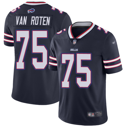 Bills #75 Greg Van Roten Navy Youth Stitched Limited Inverted Legend Jersey cheap jerseys for sale - CheapJerseys.Shop