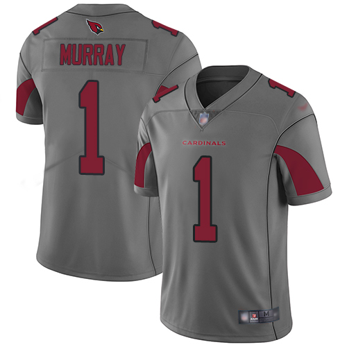 Cardinals #1 Kyler Murray Silver Men's Stitched Limited Inverted Legend Jersey cheap jerseys for sale - CheapJerseys.Shop