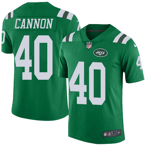 New York Jets #40 Trenton Cannon Green Men's Stitched Limited Rush Jersey Men's cheap jerseys for sale - CheapJerseys.Shop