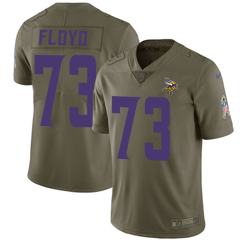 Minnesota Vikings #73 Sharrif Floyd Olive Men's Stitched Limited 2017 Salute to Service Jersey Men's cheap jerseys for sale - CheapJerseys.Shop