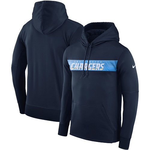 Men's Los Angeles Chargers Navy Sideline Team Performance Pullover Hoodie cheap jerseys for sale - CheapJerseys.Shop