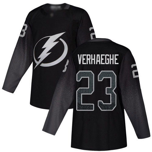 Tampa Bay Lightning #23 Carter Verhaeghe Black Alternate Authentic Stitched Jersey Men's cheap jerseys for sale - CheapJerseys.Shop