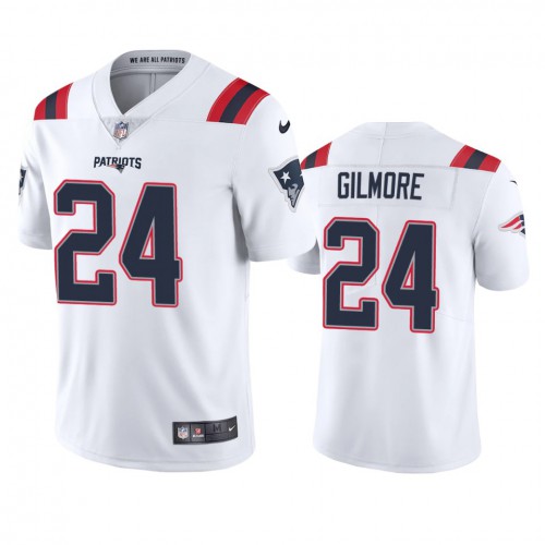 New England New England Patriots #24 Stephon Gilmore Men's White 2020 Vapor Limited Jersey Men's cheap jerseys for sale - CheapJerseys.Shop