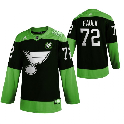 St. Louis St. Louis Blues #72 Justin Faulk Men's Green Hockey Fight nCoV Limited Jersey Men's cheap jerseys for sale - CheapJerseys.Shop