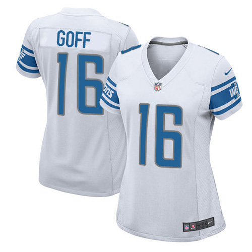 Detroit Lions #16 Jared Goff White Women's Stitched Elite Jersey cheap jerseys for sale - CheapJerseys.Shop