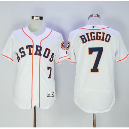 Houston Astros #7 Craig Biggio White Flexbase Authentic Collection Stitched Jersey Men's cheap jerseys for sale - CheapJerseys.Shop