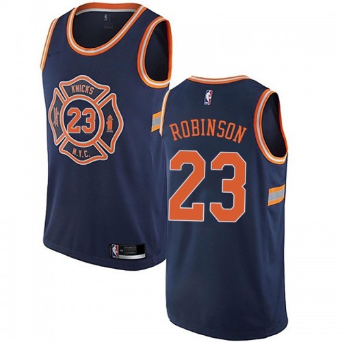 New York Knicks #23 Mitchell Robinson Navy Womens Swingman City Edition Jersey Womens cheap jerseys for sale - CheapJerseys.Shop
