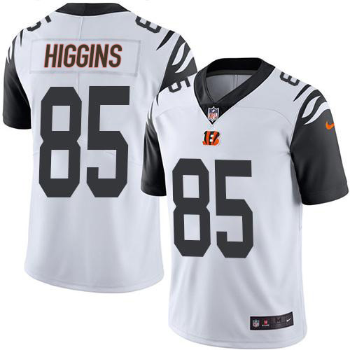 Bengals #85 Tee Higgins White Men's Stitched Limited Rush Jersey cheap jerseys for sale - CheapJerseys.Shop