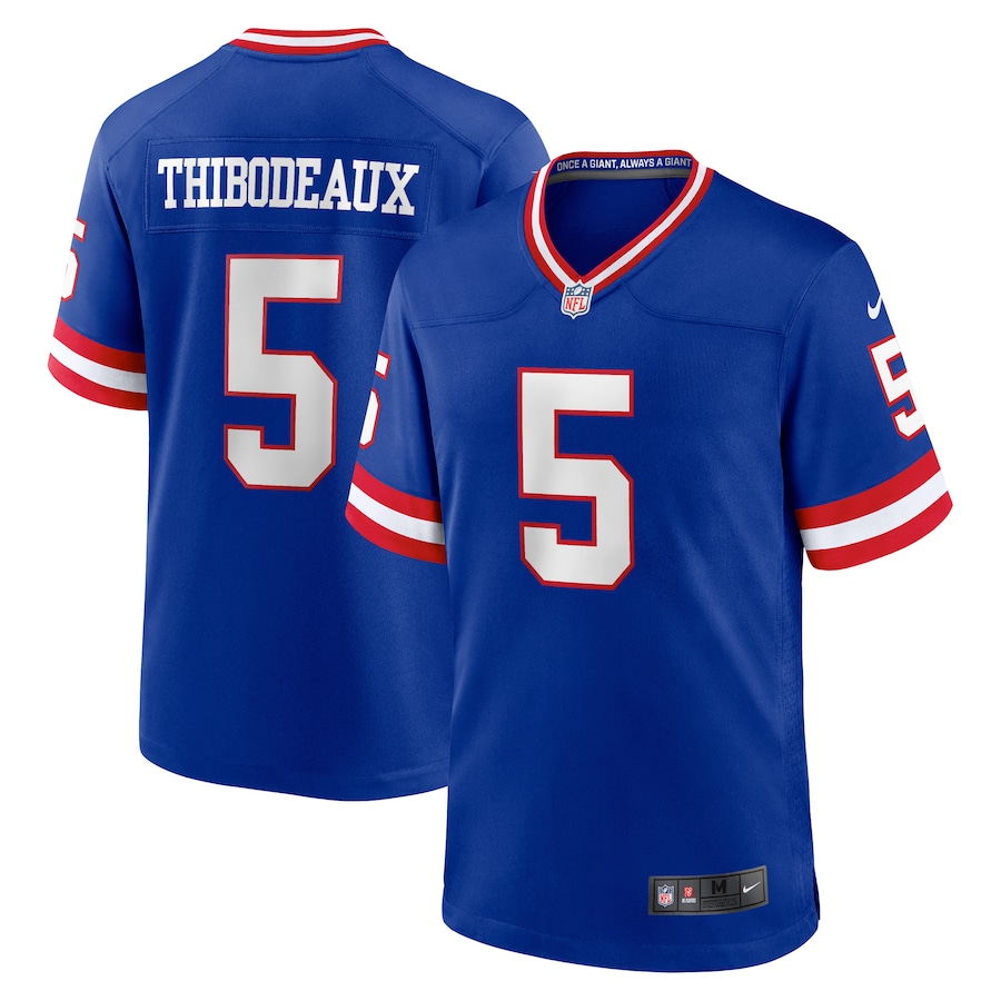 New York Giants #5 Kayvon Thibodeaux Royal Men's Classic Retired Player Game Jersey cheap jerseys for sale - CheapJerseys.Shop