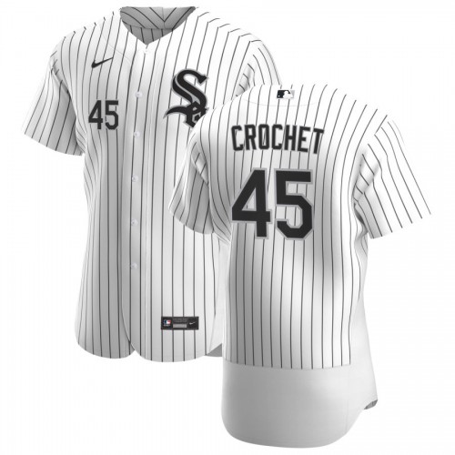 Chicago Chicago White Sox #45 Garrett Crochet Men's White Home 2020 Authentic Player Jersey Men's cheap jerseys for sale - CheapJerseys.Shop